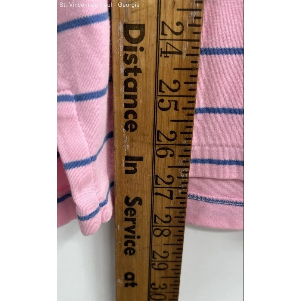 Polo Ralph Lauren Short Sleeve Polo Shirt Men's Large Pink Blue Preppy